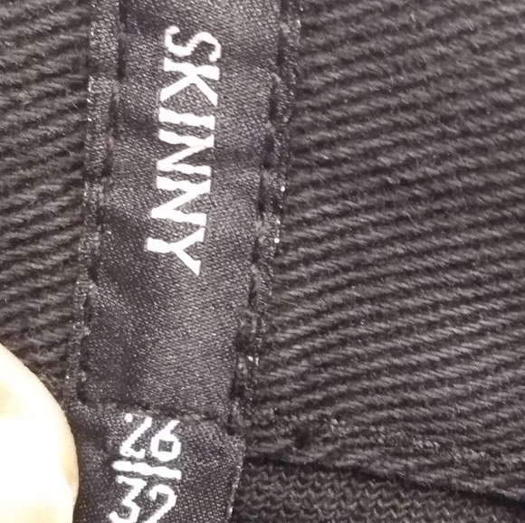 Rude Skinny Dark Black Jeans Women's Size 26 - Picture 11 of 11